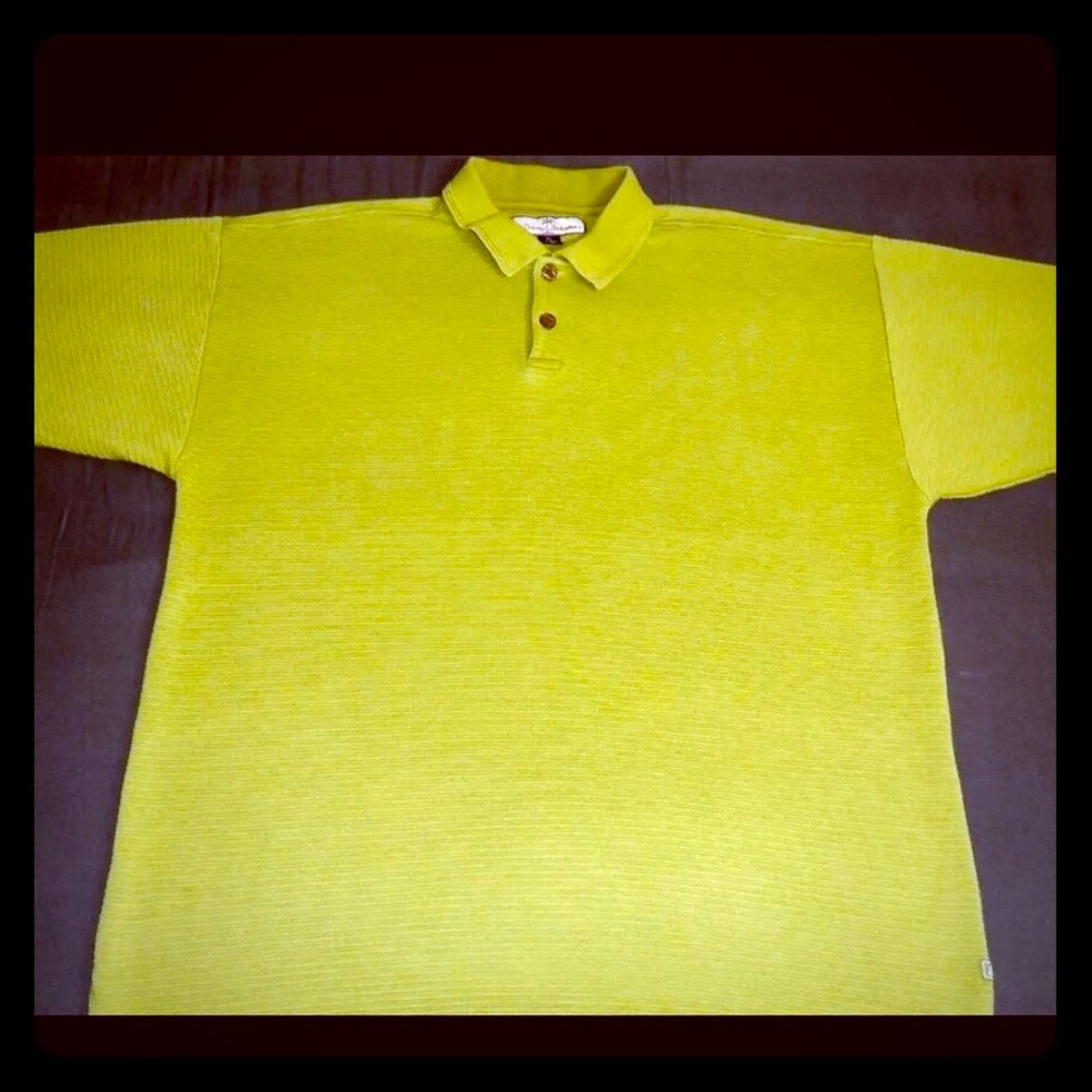 Tommy Bahama Mens Polo Golf Shirt XLarge Green